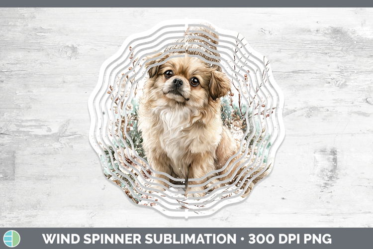 Pekingese Dogs 02 Winter Knit Hat Wind Spinner Sublimation D