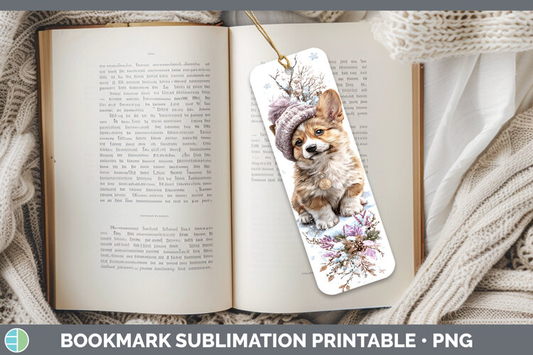 GorgeousDogs 02 Winter Knit Hat Bookmark design.
