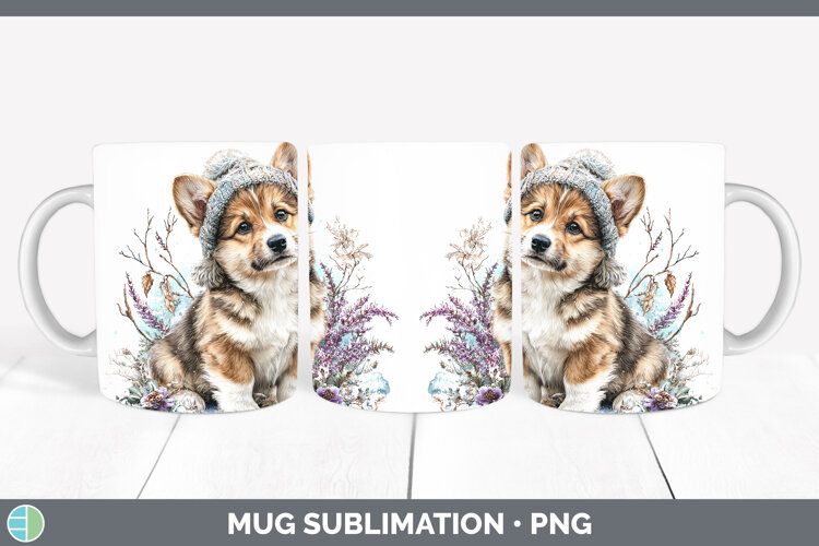 GorgeousDogs 02 Winter Knit Hat Mug Wrap design.