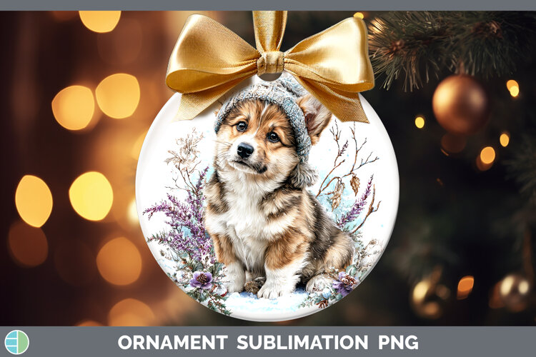 GorgeousDogs 02 Winter Knit Hat Ornament design.