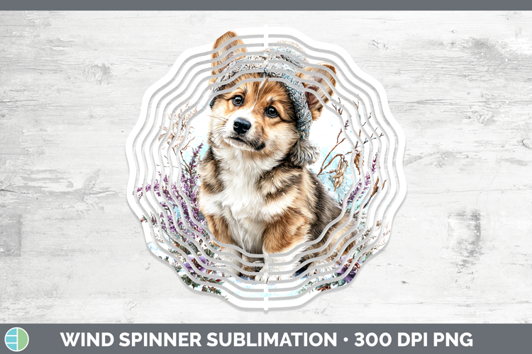 Pembrook Corgi Dogs 02 Winter Knit Hat Wind Spinner Sublimat