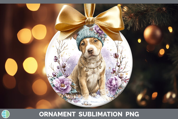 GorgeousDogs 02 Winter Knit Hat Ornament design.