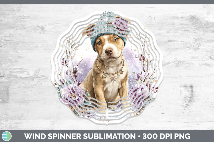 GorgeousDogs 02 Winter Knit Hat Wind Spinner design.