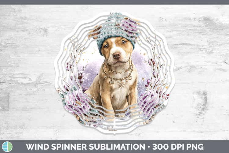 Pit Bull Dogs 02 Winter Knit Hat Wind Spinner Sublimation De