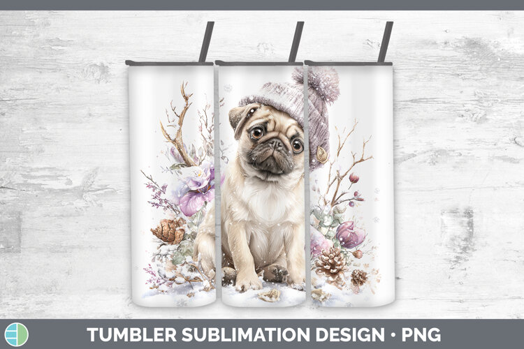 GorgeousDogs 02 Winter Knit Hat Tumbler design.