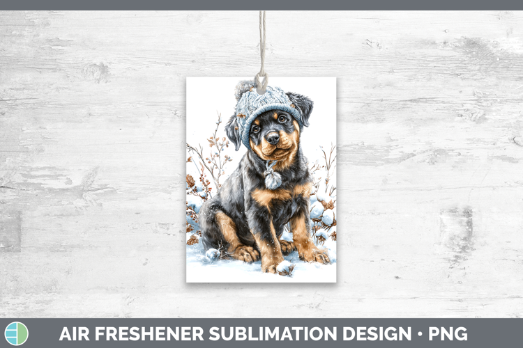 Rottweiler Dogs 02 Winter Knit Hat Air Freshener Sublimation