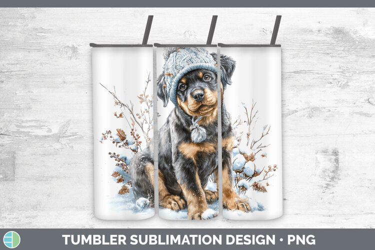 GorgeousDogs 02 Winter Knit Hat Tumbler design.