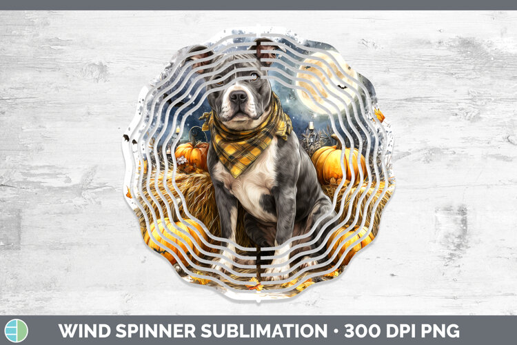 GorgeousDogs 03 Bandana Halloween Wind Spinner design.