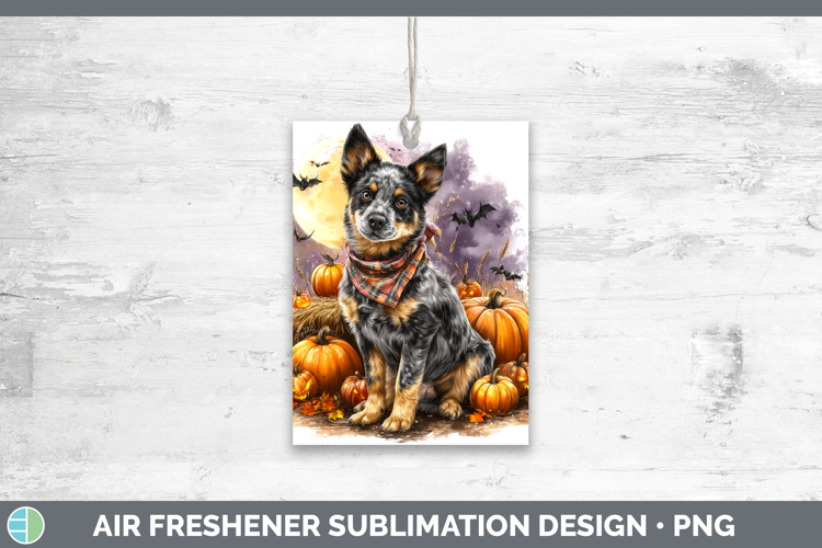 Australian Cattle Dog Air Freshener Dogs 03 Bandana Hallowee