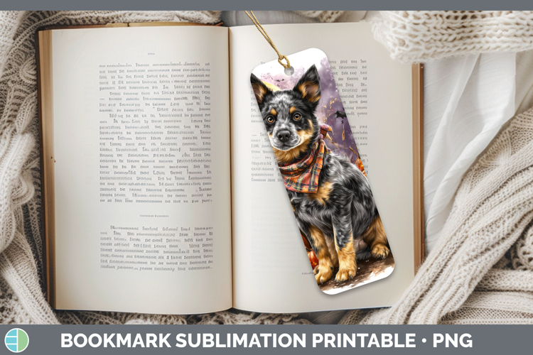 Australian Cattle Dog Bookmark Dogs 03 Bandana Halloween Sub