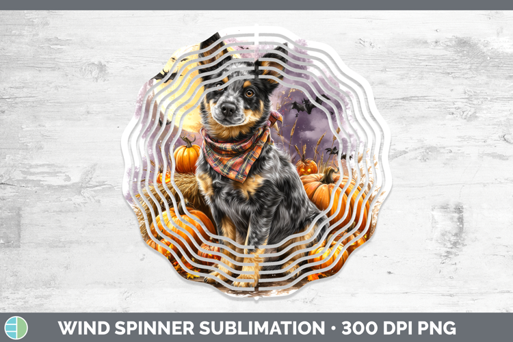 Australian Cattle Dog Wind Spinner Dogs 03 Bandana Halloween