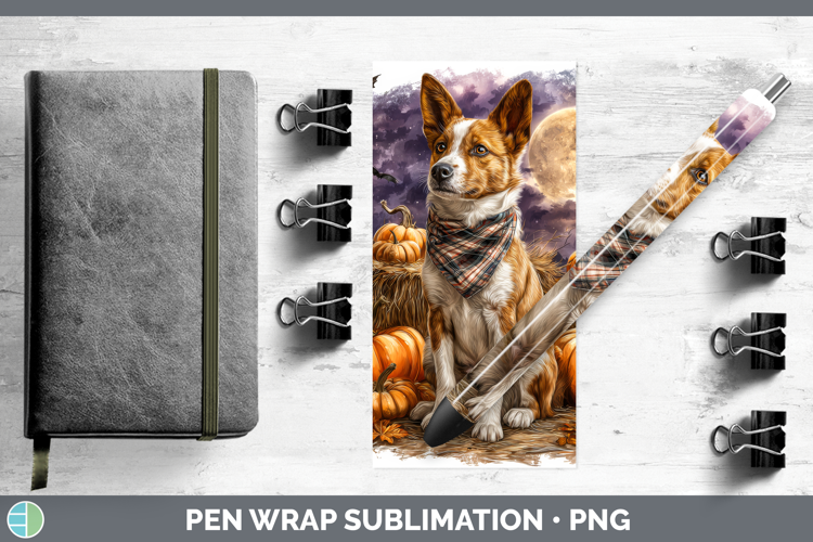 Basenji Pen Wrap Dogs 03 Bandana Halloween Sublimation Pen D