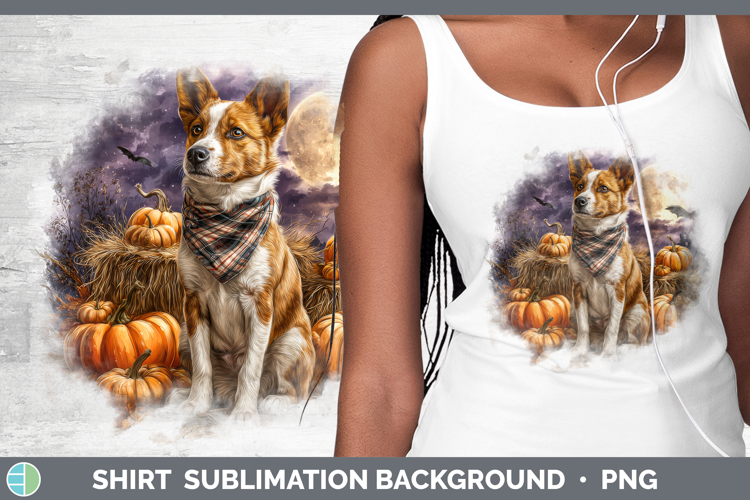 Basenji Shirt Dogs 03 Bandana Halloween Sublimation Backgrou
