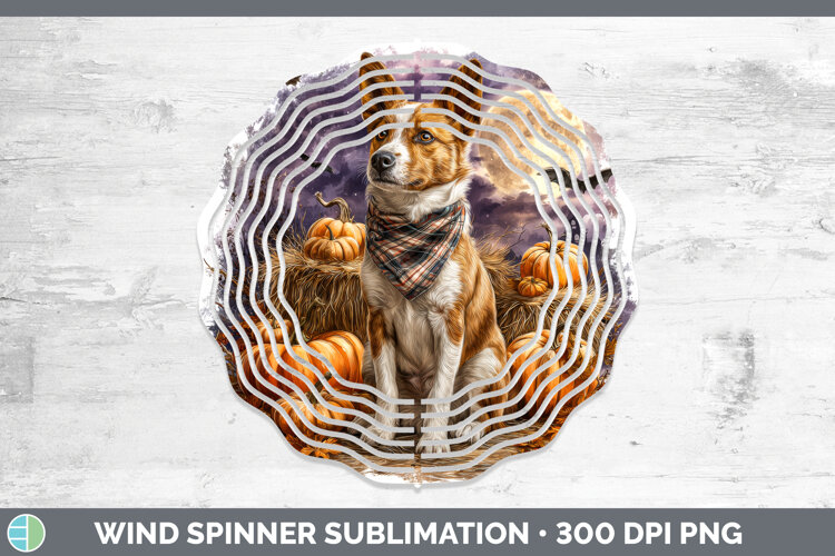 GorgeousDogs 03 Bandana Halloween Wind Spinner design.