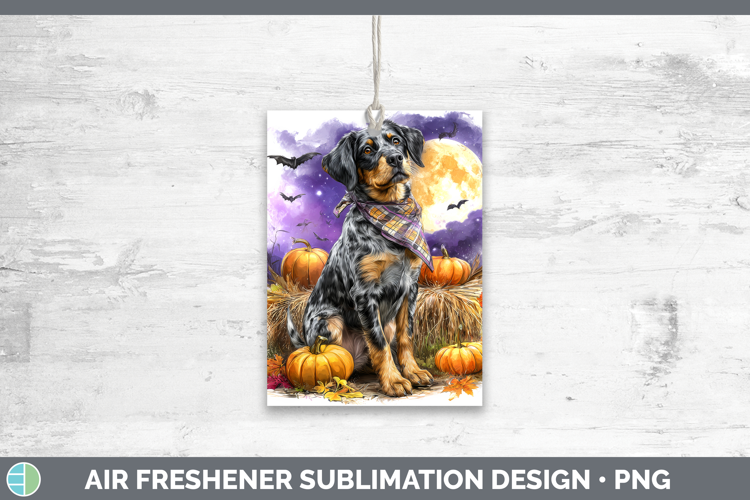 Bluetick Coonhound Air Freshener Dogs 03 Bandana Halloween S