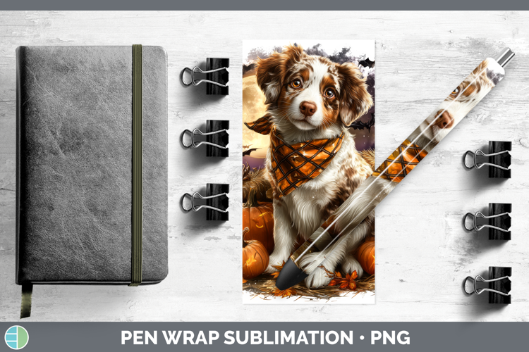 Brittany Dog Pen Wrap Dogs 03 Bandana Halloween Sublimation