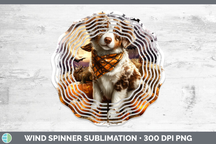 GorgeousDogs 03 Bandana Halloween Wind Spinner design.