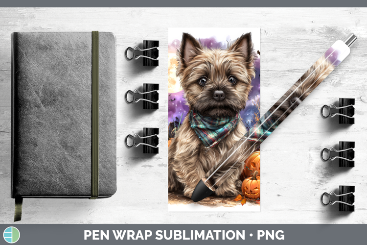 Cairn Terrier Pen Wrap Dogs 03 Bandana Halloween Sublimation