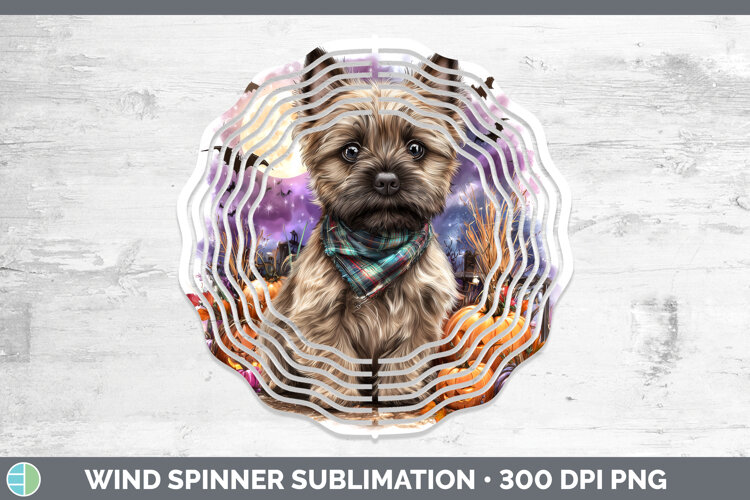 GorgeousDogs 03 Bandana Halloween Wind Spinner design.