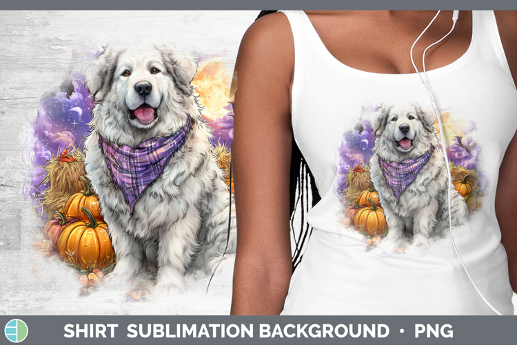 Great Pyrenees Shirt Dogs 03 Bandana Halloween Sublimation B