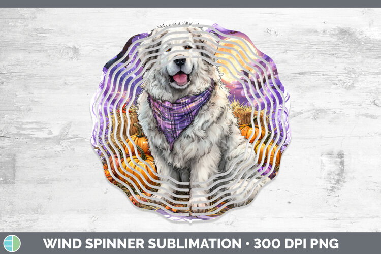 GorgeousDogs 03 Bandana Halloween Wind Spinner design.