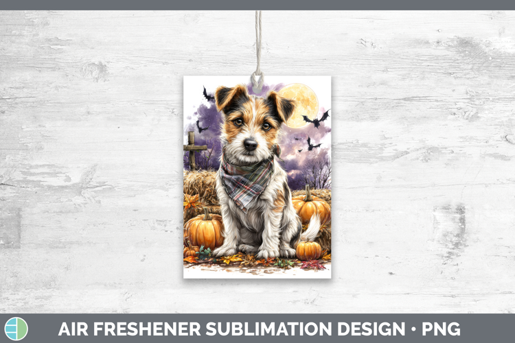 Jack Russell Terrier Air Freshener Dogs 03 Bandana Halloween