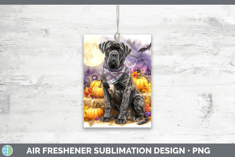 Mastiff Air Freshener Dogs 03 Bandana Halloween Sublimation