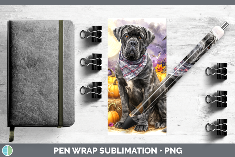 Mastiff Pen Wrap Dogs 03 Bandana Halloween Sublimation Pen D