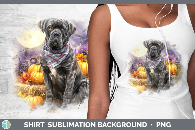 Mastiff Shirt Dogs 03 Bandana Halloween Sublimation Backgrou
