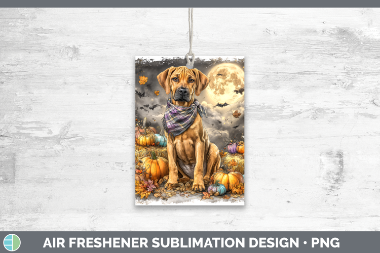 Rhodesian Ridgeback Air Freshener Dogs 03 Bandana Halloween