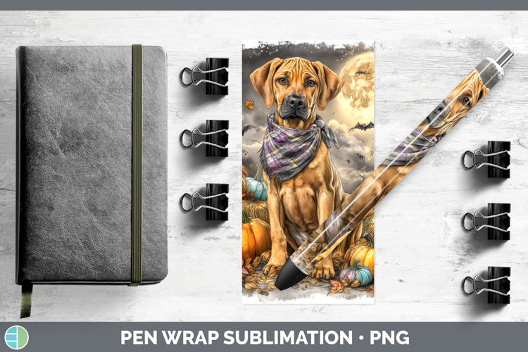 Rhodesian Ridgeback Pen Wrap Dogs 03 Bandana Halloween Subli