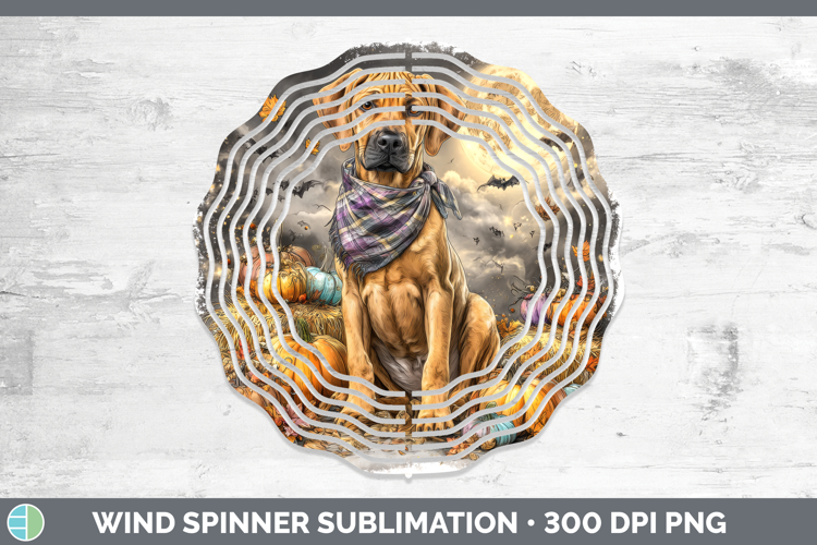 Rhodesian Ridgeback Wind Spinner Dogs 03 Bandana Halloween S