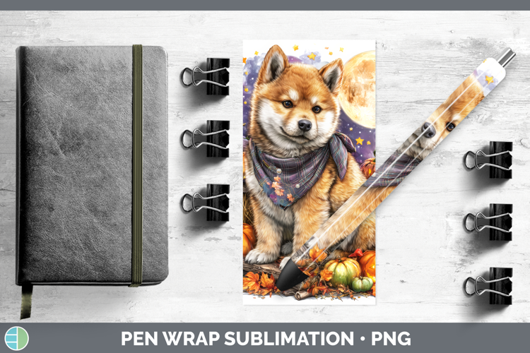 Shiba Inu Pen Wrap Dogs 03 Bandana Halloween Sublimation Pen