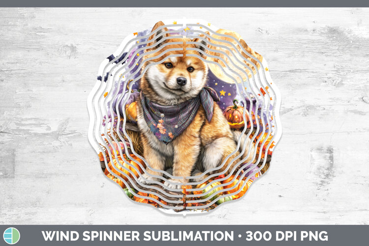 GorgeousDogs 03 Bandana Halloween Wind Spinner design.