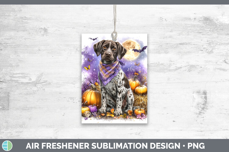 GorgeousDogs 03 Bandana Halloween Air Freshener design.