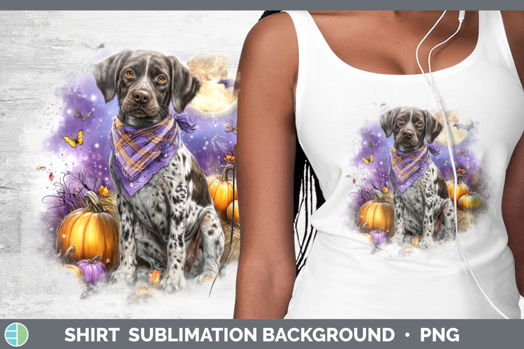 Shorthaired Pointer Shirt Dogs 03 Bandana Halloween Sublimat