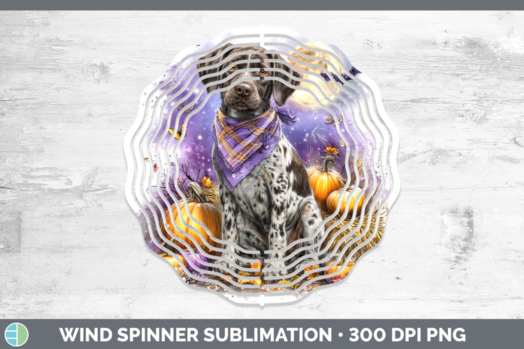 Shorthaired Pointer Wind Spinner Dogs 03 Bandana Halloween S