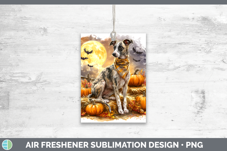 Whippet Air Freshener Dogs 03 Bandana Halloween Sublimation