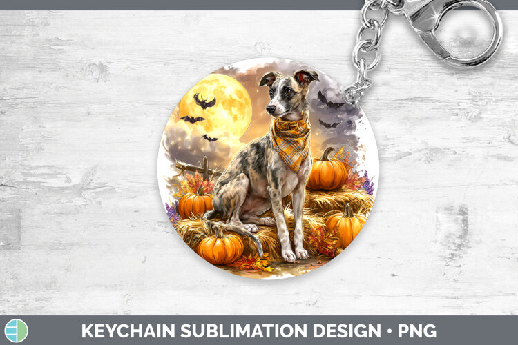 GorgeousDogs 03 Bandana Halloween Keychain design.