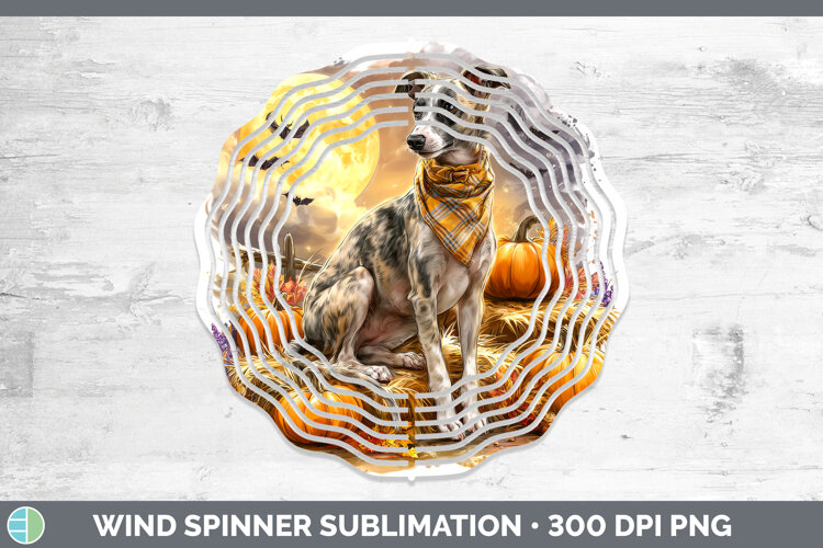GorgeousDogs 03 Bandana Halloween Wind Spinner design.