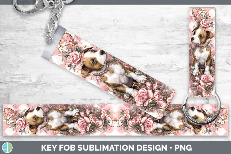 GorgeousDogs 03 Checker Valentine Key Fob design.