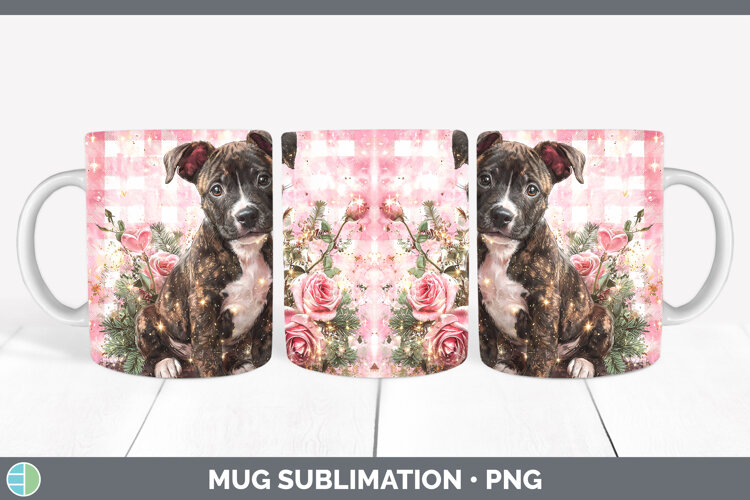 GorgeousDogs 03 Checker Valentine Mug Wrap design.