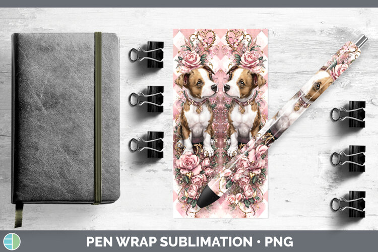 GorgeousDogs 03 Checker Valentine Pen Wrap design.