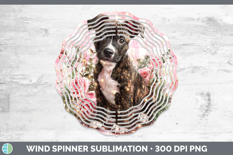 GorgeousDogs 03 Checker Valentine Wind Spinner design.