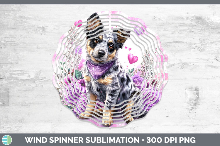 GorgeousDogs 03 Checker Valentine Wind Spinner design.