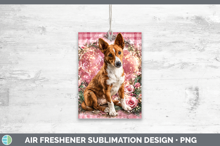 Basenji Dogs 03 Checker Valentine Air Freshener Sublimation
