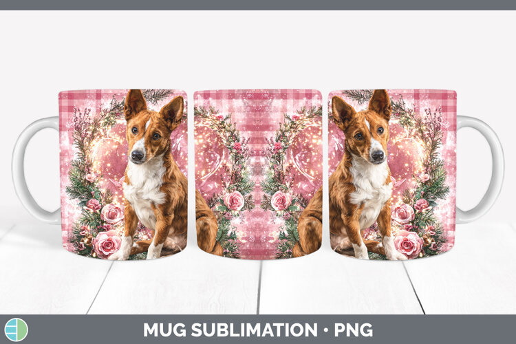 GorgeousDogs 03 Checker Valentine Mug Wrap design.