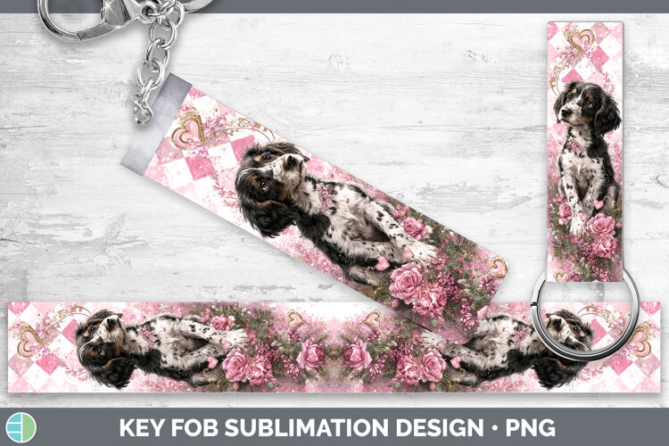 GorgeousDogs 03 Checker Valentine Key Fob design.