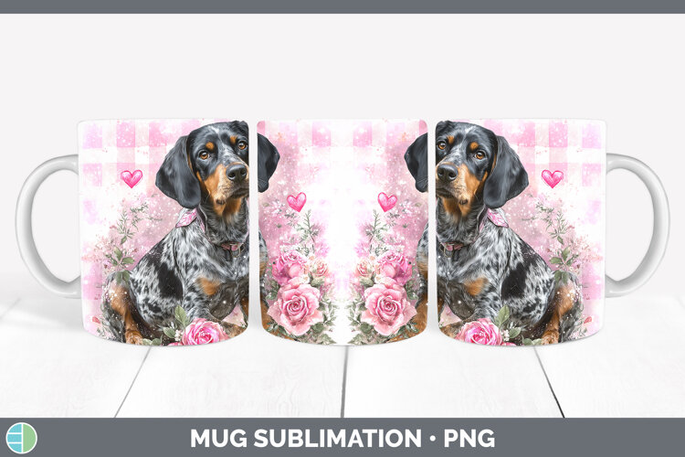 GorgeousDogs 03 Checker Valentine Mug Wrap design.