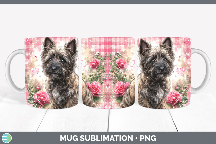 GorgeousDogs 03 Checker Valentine Mug Wrap design.
